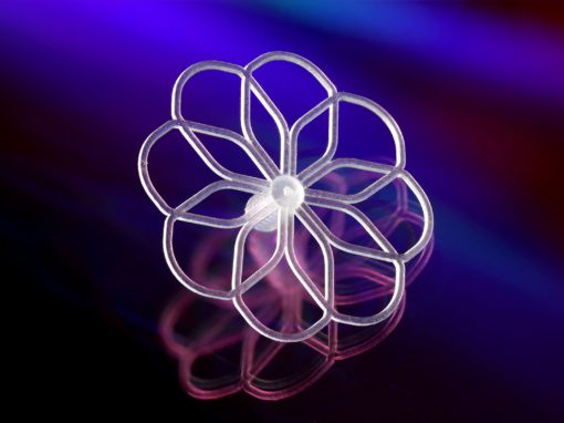 Shape Memory Polymer Resin “Flower” Device