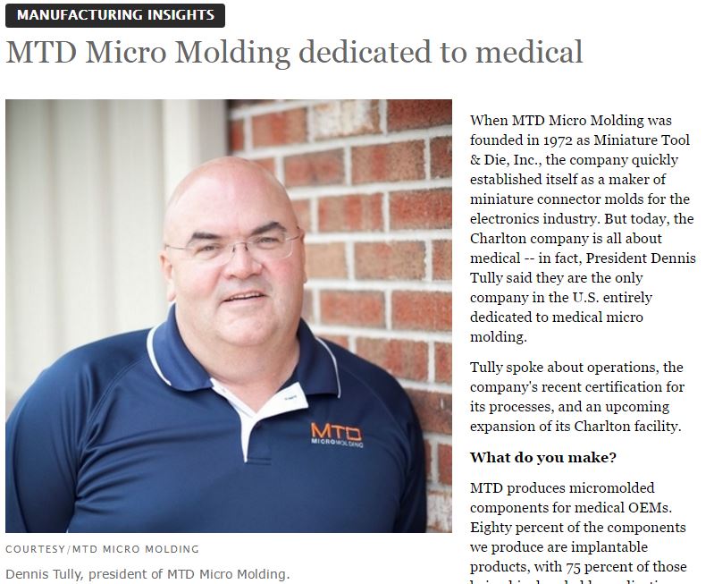 MTD Micro Molding Dedicated to Medical