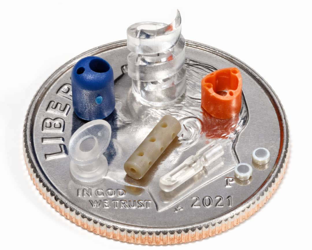 micro medical parts on dime